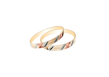 Tri Tone Plated | Fashion Bangles
